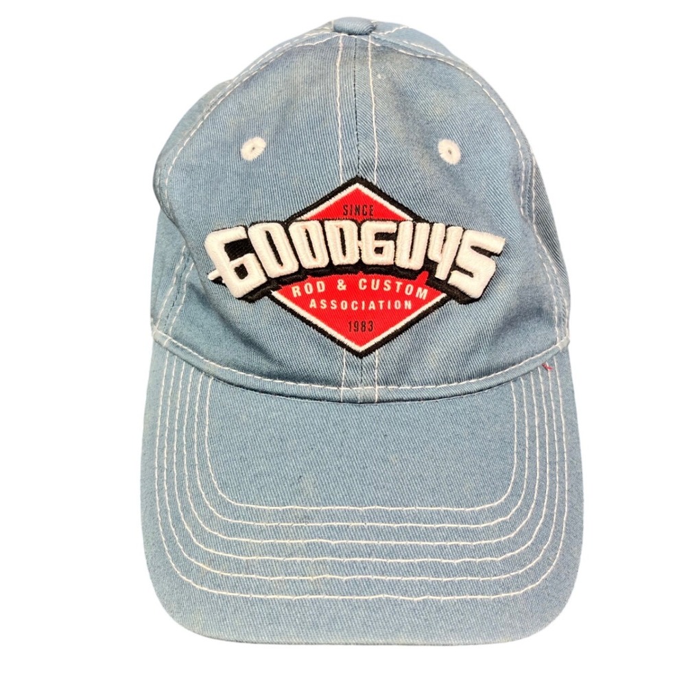 Goodguys Rod & Custom Association Baseball Cap Blue Cotton Adjustable Hat